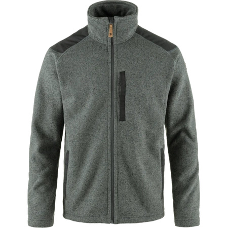 Polar męski Fjällräven Buck Fleece M Grey-Melange bluza rozpinana ocieplana szara (F81328-020-999)