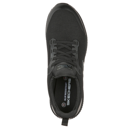 Wyprzedaż - Buty sportowe męskie antypoślizgowe Skechers Work Relaxed Fit Squad SR Myton czarne (200051EC-BLK)