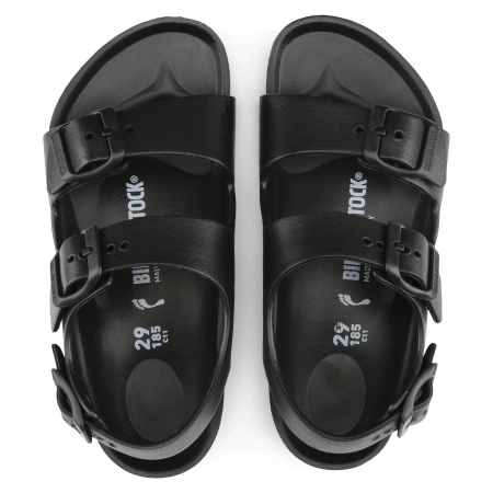 Sandały dziecięce Birkenstock Milano Essentials Kids EVA Black czarne narrow wąskie (1009353)