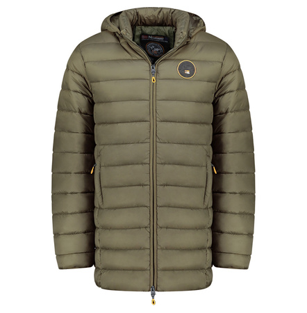 Kurtka męska Geographical Norway AMIGOMAP LONG HOOD DB KAKI MEN 233 KAKI (WZ5087H/GN-KAKI)