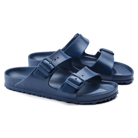 Klapki męskie Birkenstock Arizona Essentials EVA Regular Navy na szeroką stopę piankowe (1019051)