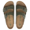 Klapki Birkenstock Arizona Vegan damskie/męskie Microfaser Regular na szeroką stopę zielone (1024550)