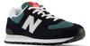 Sneakersy męskie/damskie New Balance 574 ze skóry zamszowej buty sportowe zielone (U574MGH)