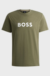 T-shirt męski BOSS RN Beige/Khaki zielony (50503276-250)