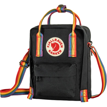 Torba na ramię Fjällräven Kånken Rainbow Sling Black-Rainbow Pattern (F23623-550-907)