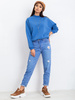 Wyprzedaż - Niebieska bawełniana bluza basic (RV-BL-5185.73P)
