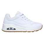 Wyprzedaż - Sneakersy damskie białe Skechers Uno Stand on Air (73690-WHT)