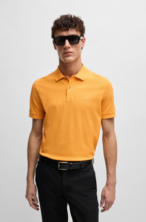 Wyprzedaż - Koszulka Polo męska BOSS Pallas Orange regular fit pomarańczowa (50468301-813)
