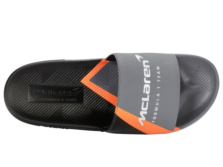 Męskie klapki K-Swiss SLIDE SNDL X MCLAREN ANTHRACITE/BLACK/PAPAYA-M (04422-090-M)