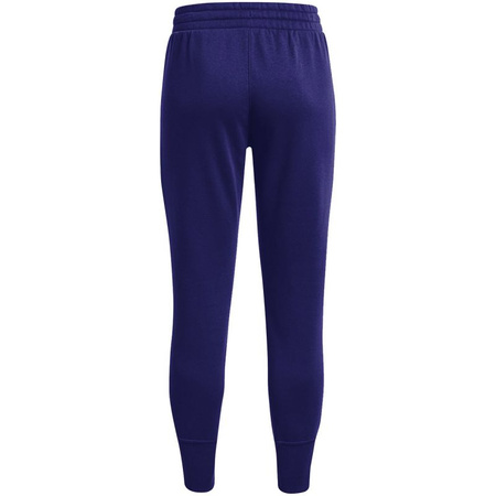 Spodnie dresowe damskie Under Armour UA Rival Fleece treningowe joggery granatowe (1356416-468)
