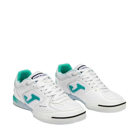 Buty piłkarskie Joma Top Flex 2502 Indoor biało-turkusowe (TOPW2502IN)