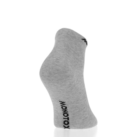 Wyprzedaż - Skarpety damskie/męskie szare Monotox Basics Ankle Socks Grey 3-Pack (MX20006)