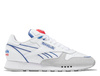 Sneakersy damskie REEBOK CLASSIC LEATHER PUMP FTWWHT/VECBLU/VECRED klasyczne buty skórzane białe (GW4727)