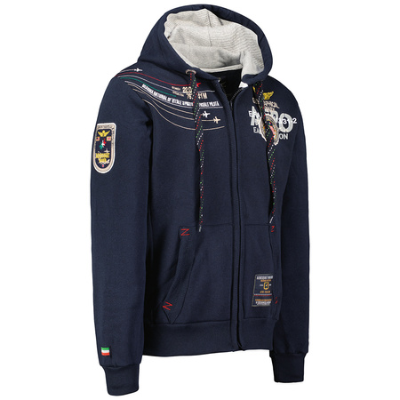 Bluza sportowa męska Geographical Norway Faero Men 100 z kapturem sportowa granatowa (WW5416H-GN-NAVY)