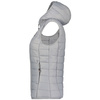 Wyprzedaż - Kamizelka damska z kapturem Geographical Norway Vatika Hood EO Lady 233 Gris Clair trekkingowa bezrękawnik (WW1198F/GNO-LIGHT GREY)
