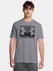 Koszulka sportowa męska Under Armour UA Boxed Sports t-shirt treningowy szary (1386793-011)