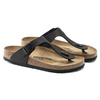 Japonki damskie/męskie Birkenstock Gizeh Birko-Flor Black skórzane regular szerokie (0043691)