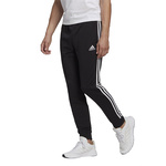 Spodnie męskie czarne adidas Essentials Tapered Cuff 3 Stripes (GK8831)