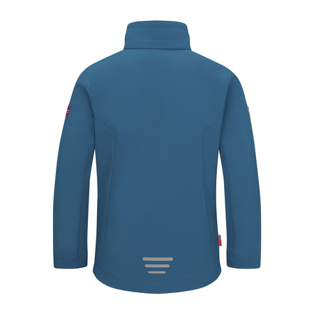 Kurtka softshell dziecięca dla chłopca/dziewczynki Trollkids Kids Balestrand Jacket atlantic blue/ginger (618-197)