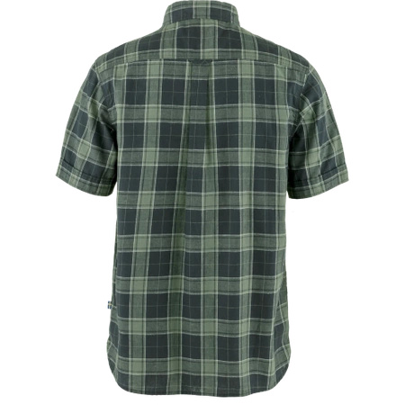 Koszula z krótkim rękawem męska Fjällräven Övik Travel Shirt SS M Dark Navy-Patina Green (F87039-555-614)