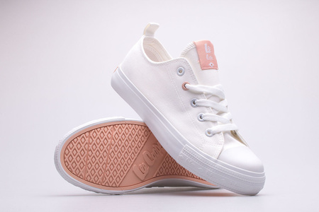 Trampki damskie Lee Cooper sportowe buty tenisówki białe (LCW-22-31-0911L)