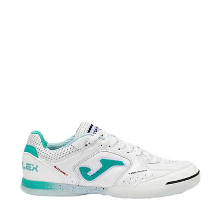 Buty piłkarskie Joma Top Flex 2502 Indoor biało-turkusowe (TOPW2502IN)