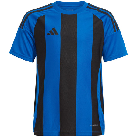 Koszulka dla dzieci adidas Striped 24 Jersey niebiesko-czarna (IW2136)