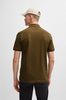 Wyprzedaż - Koszulka Polo męska BOSS Passenger VERDE slim fit brązowa (50507803-368)
