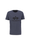 Wyprzedaż - Koszulka męska Alpha Industries Basic T-Shirt z krótkim rękawem bawełniana szara (100501-412)