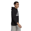 Bluza męska z kapturem Adidas Performance M BL FL HD typu kangurka ze ściągaczami czarna (GK9220)