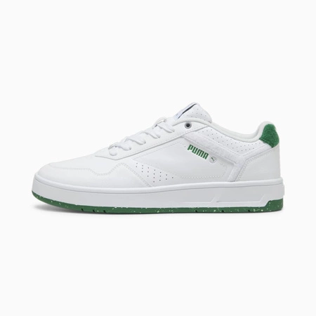 Wyprzedaż - Buty sportowe męskie Puma Court Classic Better White Archive z eko-skóry białe (395088-01)
