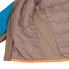 Kurtka ultralekka przejściowa dziecięca dla chłopca/dziewczynki Trollkids Kids Halsafjord Jacket mocca brown/atlantic blue/glow orange (616-822)