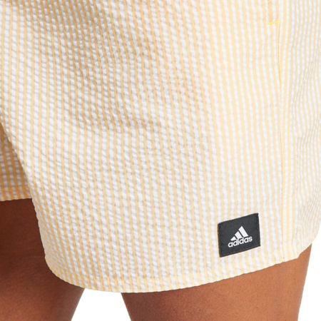 Szorty kąpielowe męskie adidas Stripey Classics Swim Short Length M spodenki beżowe (IR6205)