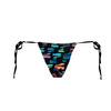 Wyprzedaż - Dół od bikini Puma Swim Women Side Tie Tanga String 1P majtki damskie kąpielowe czarne (938066-01)
