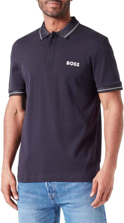 Koszulka Polo męska BOSS Paule 1 BLU slim fit granatowa (50512892-402)