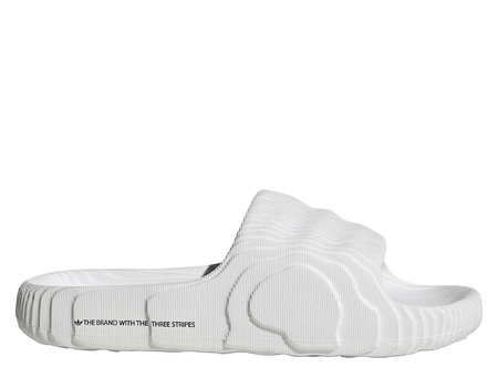 Klapki damskie/męskie adidas Adilette 22  Crystal White z wygodną profilowaną podeszwą białe (HQ4672)