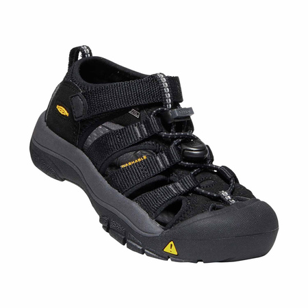 Sandały trekkingowe dziecięce na lato Keen Newport H2 Black/Keen Yellow dla dzieci (KE-1022824)