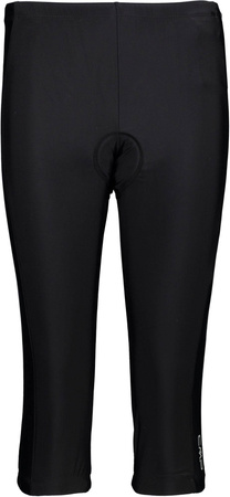 Spodenki rowerowe damskie CMP Woman Bike 3/4 Pant czarne (3C55606T/U901)