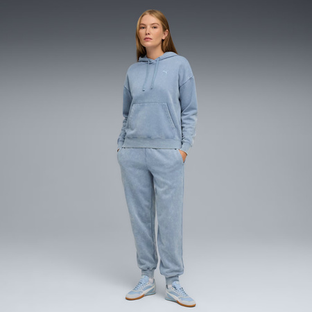 Bluza damska Puma ESS Elevated Relaxed Wash Hoodie niebieska (688103 34)