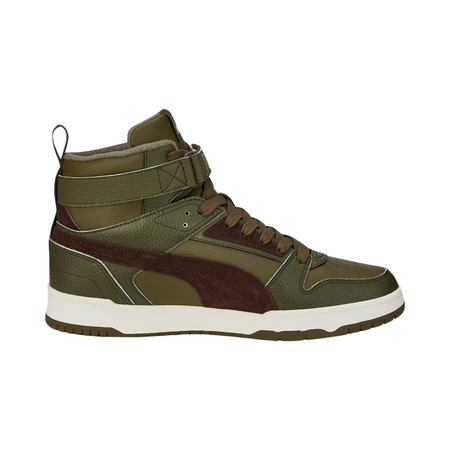 Buty zimowe ocieplane męskie Puma Rebound RBD Game WTR Deep Olive Dark Chocolate (387604-01)