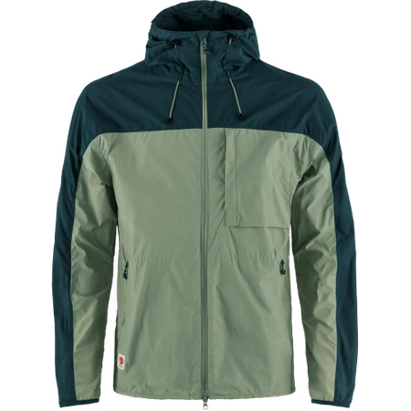 Kurtka softshell męska Fjällräven High Coast Wind Jacket M Patina Green-Navy (F82606-614-560)