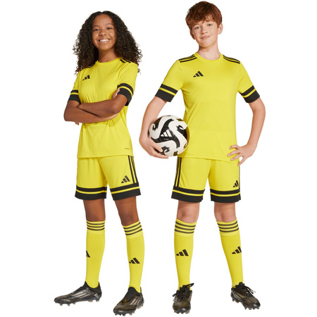 Spodenki dla dzieci adidas Squadra 25 żółte (JJ2421)