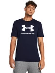 Koszulka sportowa męska Under Armour t-shirt bawełniana granatowa (57870/1382911-408)