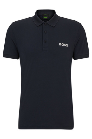 Wyprzedaż - Koszulka Polo męska BOSS Paule BLU koszulka slim fit granatowa (50512789-402)