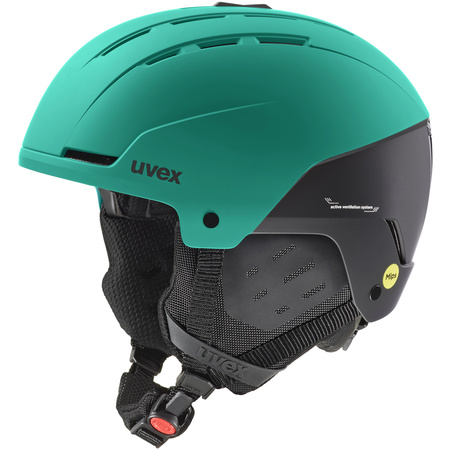 Kask narciarski Uvex stance MIPS odporny na uderzenia hardshell turkusowy(56/6/314/12)