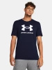 Koszulka sportowa męska Under Armour t-shirt bawełniana granatowa (57870/1382911-408)