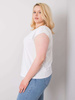 Biała bluzka plus size bawełniana (RV-BZ-6333.88)