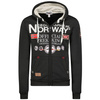 Bluza rozpinana męska Geographical Norway Gafont Men 007 z kapturem czarna (WW6208H/GN/Black)