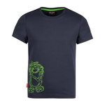 Koszulka z filtrem UPF30+ dziecięca dla chłopca/dziewczynki Trollkids Kids Oppland T navy/green (487-100)