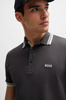 Koszulka Polo męska BOSS Paddy Charcoal regular fit czarna (50469055-016)